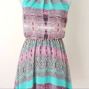Lush Tribal Print Dress Size S